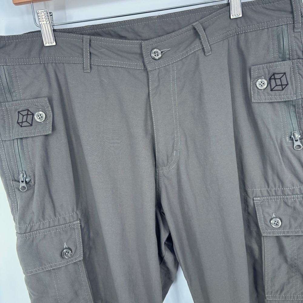 Clothing Arts P Cubed Cargo Pants Men 36x30 Gray Pickpocket Proof Travel *FLAW